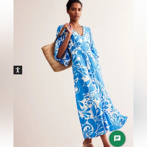ISO Boden Kimono Jersey Maxi Dress - Picture 1 of 2